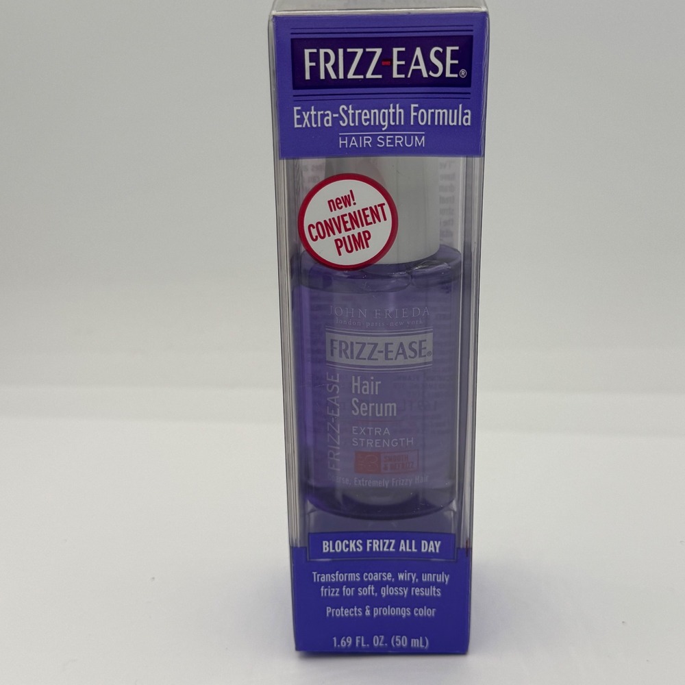 John Frieda Frizz-Ease Extra Strength Hair Serum 1.69oz 50ml NIB 2004 Vintage